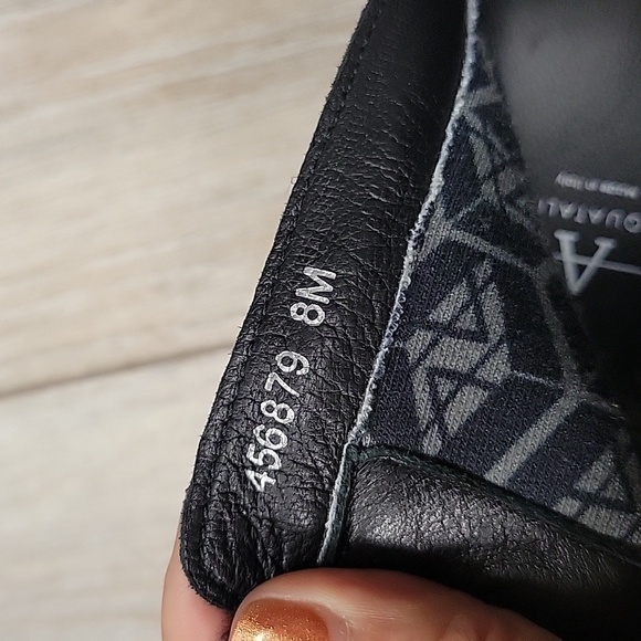 Aquatalia Size 8 Black Alison Suede Bootie with Shearling Trim Like New! - Picture 5 of 9